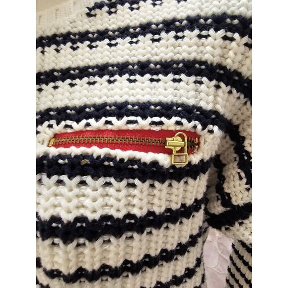 Tommy Hilfiger‎ Red White Blue Sweater Striped Boat Neck Beach Classic Small - Picture 3 of 4